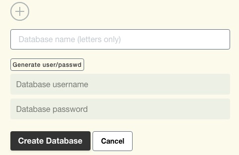 Create database